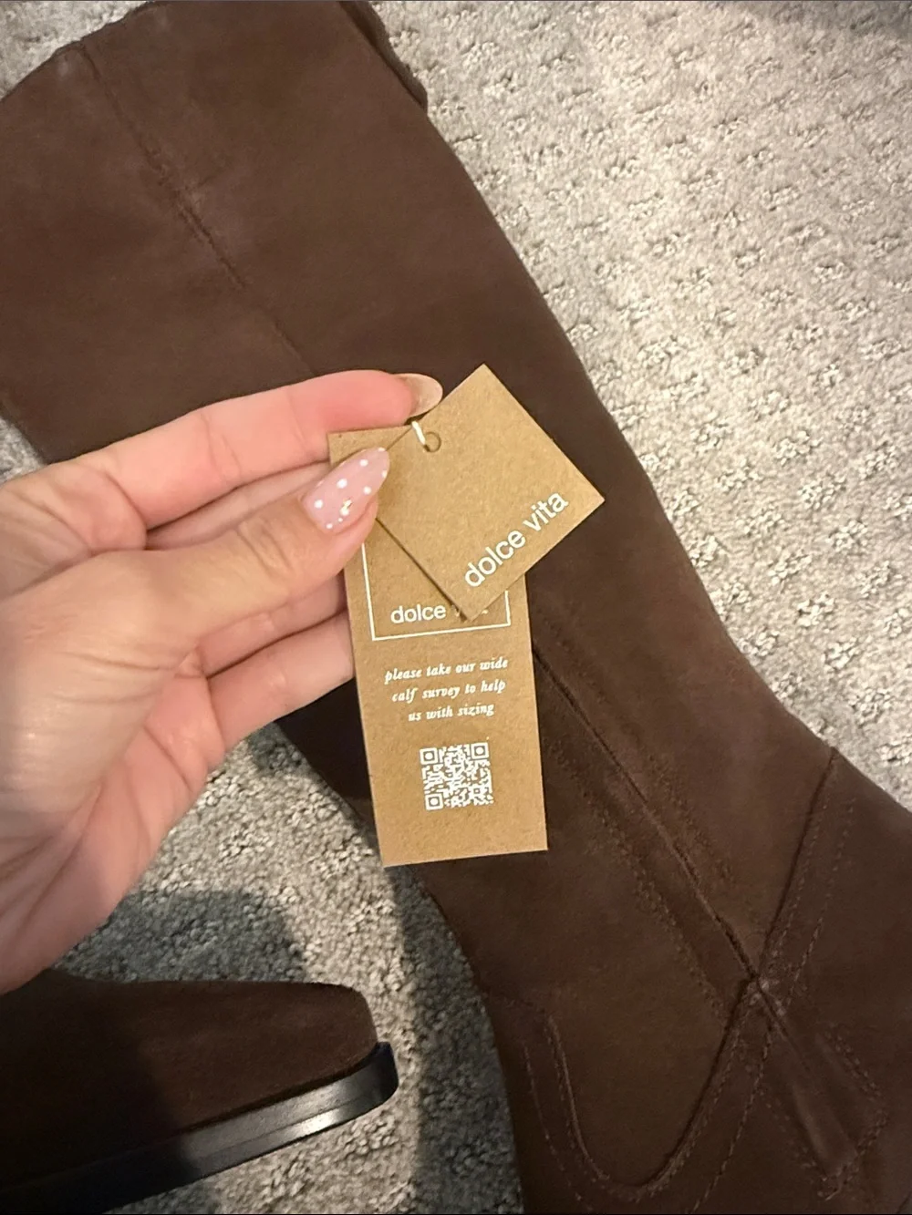Dolce Vita Dark Brown Suede Over-the-Knee Boots